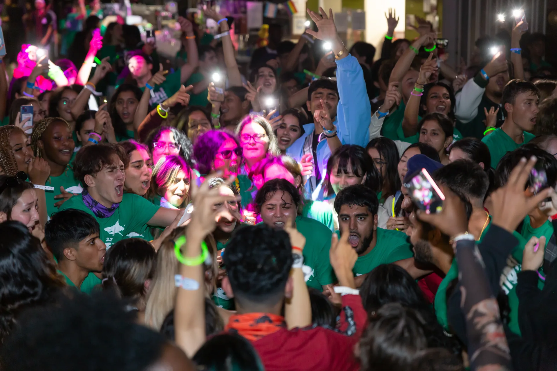UTM students celebrating together at Orientation